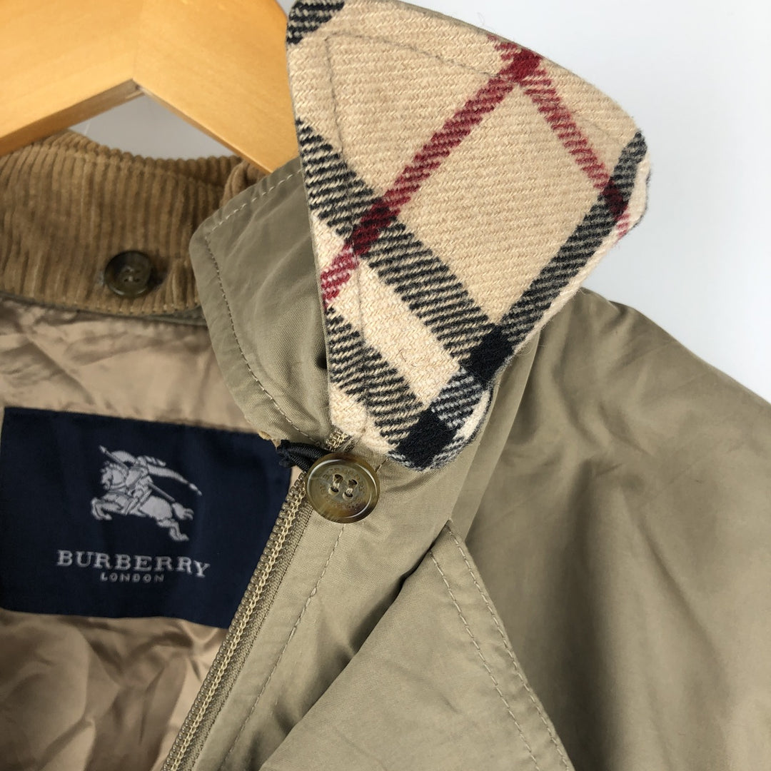 Burberry's LONDON padded cotton jacket, men's size L unclear Beige type Vintage Second Hand