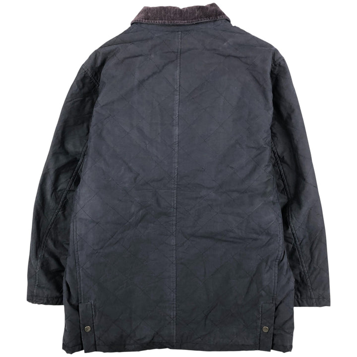 Burberry's padded puffer jacket, men's size L cotton black type Vintage Second Hand