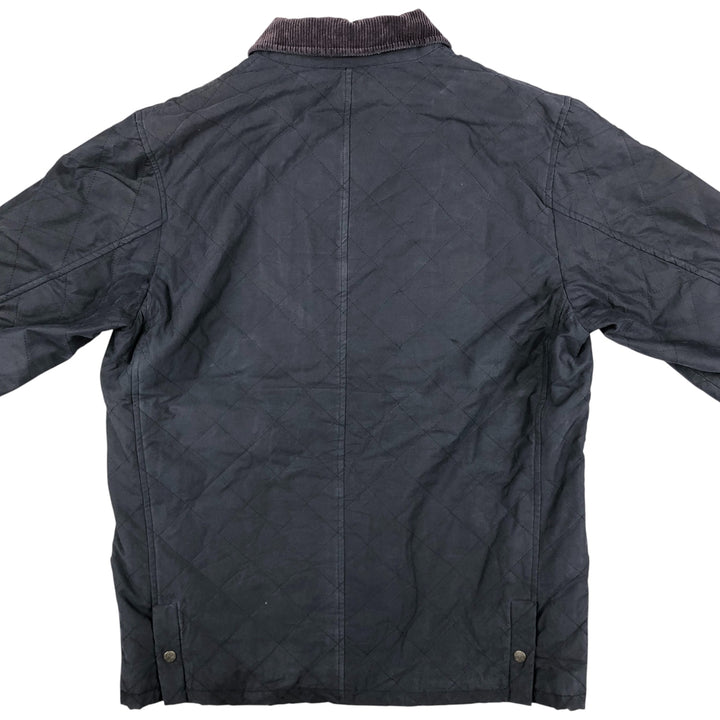 Burberry's padded puffer jacket, men's size L cotton black type Vintage Second Hand