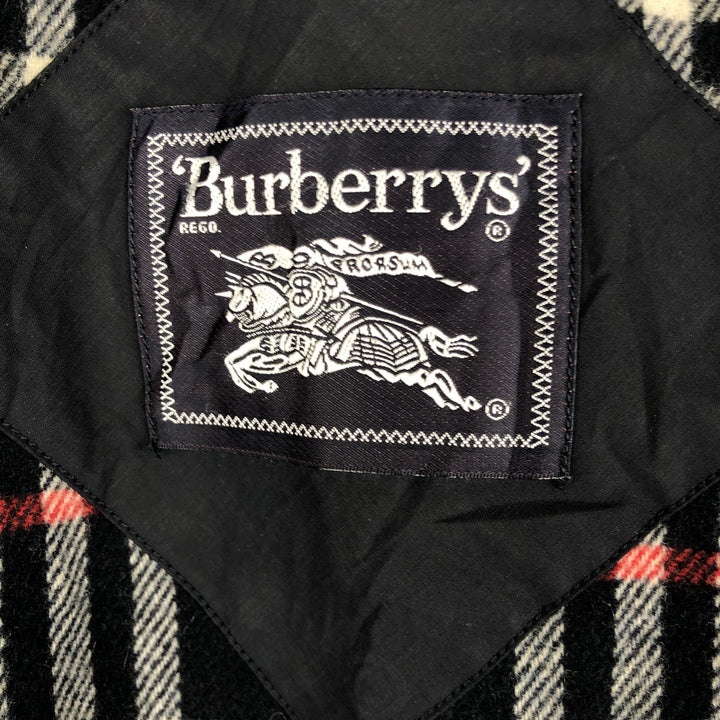 Burberry's padded puffer jacket, men's size L cotton black type Vintage Second Hand