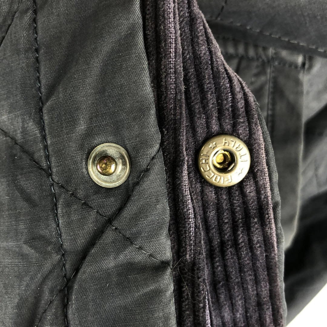 Burberry's padded puffer jacket, men's size L cotton black type Vintage Second Hand