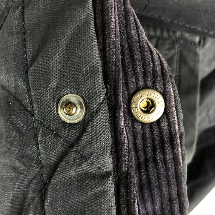 Burberry's padded puffer jacket, men's size L cotton black type Vintage Second Hand