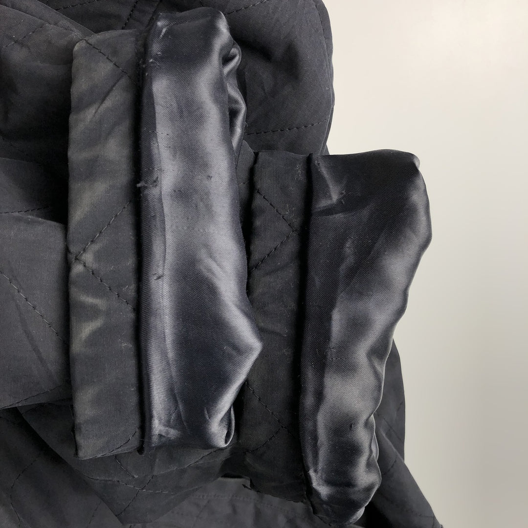 Burberry's padded puffer jacket, men's size L cotton black type Vintage Second Hand