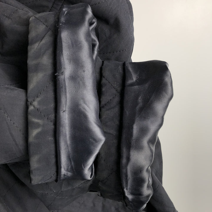 Burberry's padded puffer jacket, men's size L cotton black type Vintage Second Hand
