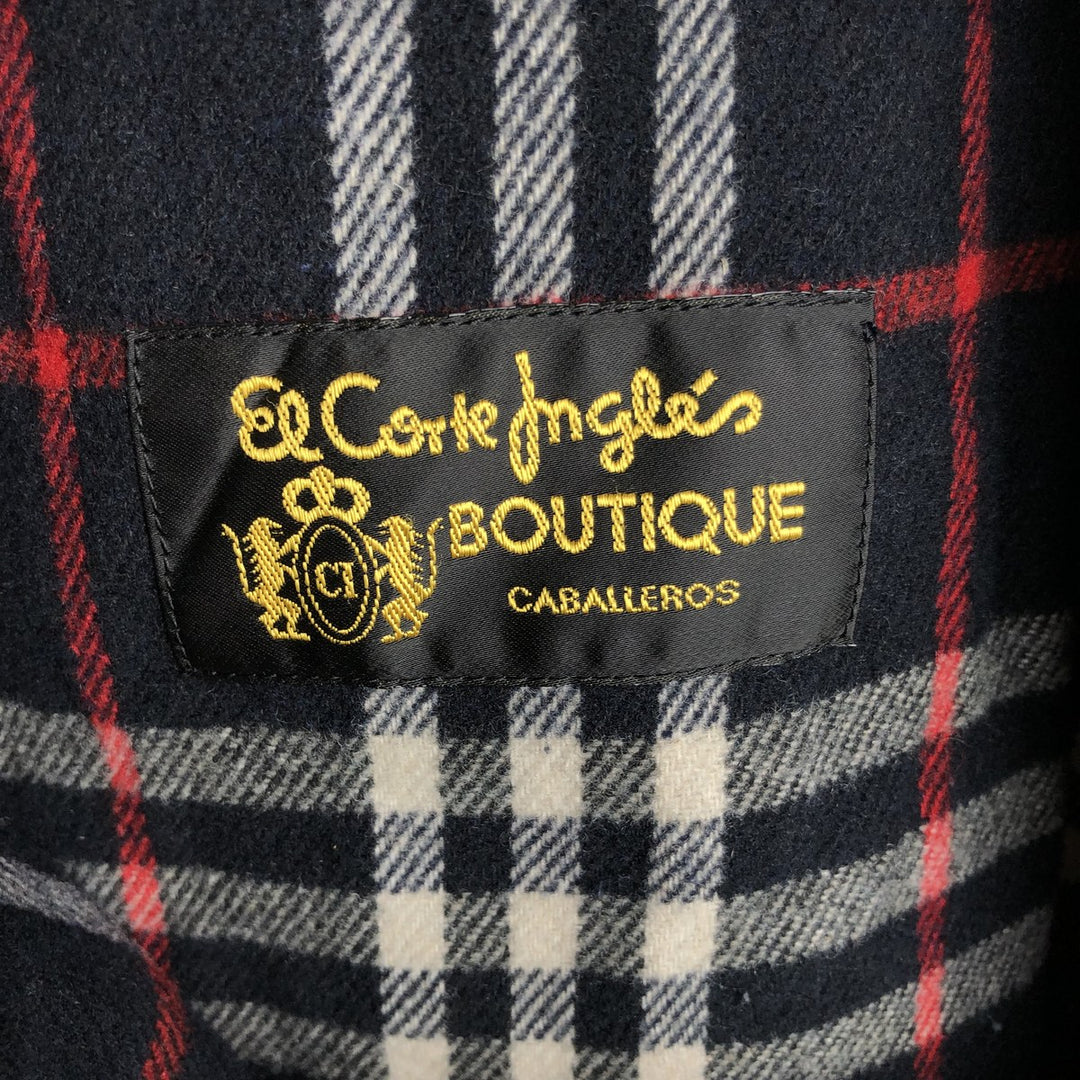 Burberry's padded puffer jacket, men's size L cotton black type Vintage Second Hand