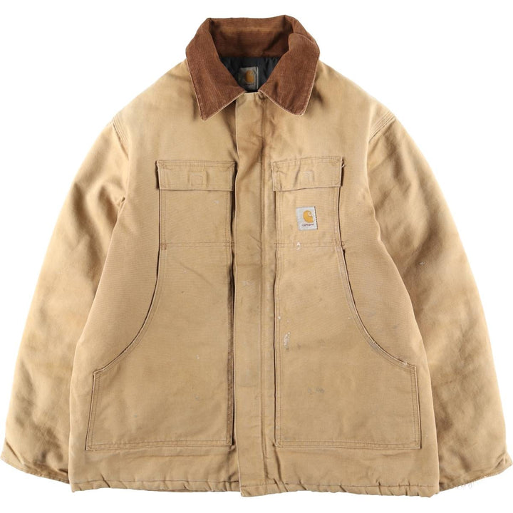 Carhartt Traditional Padded Duck Work Jacket, Men's Size XL unclear ocher yellow type Vintage Second Hand