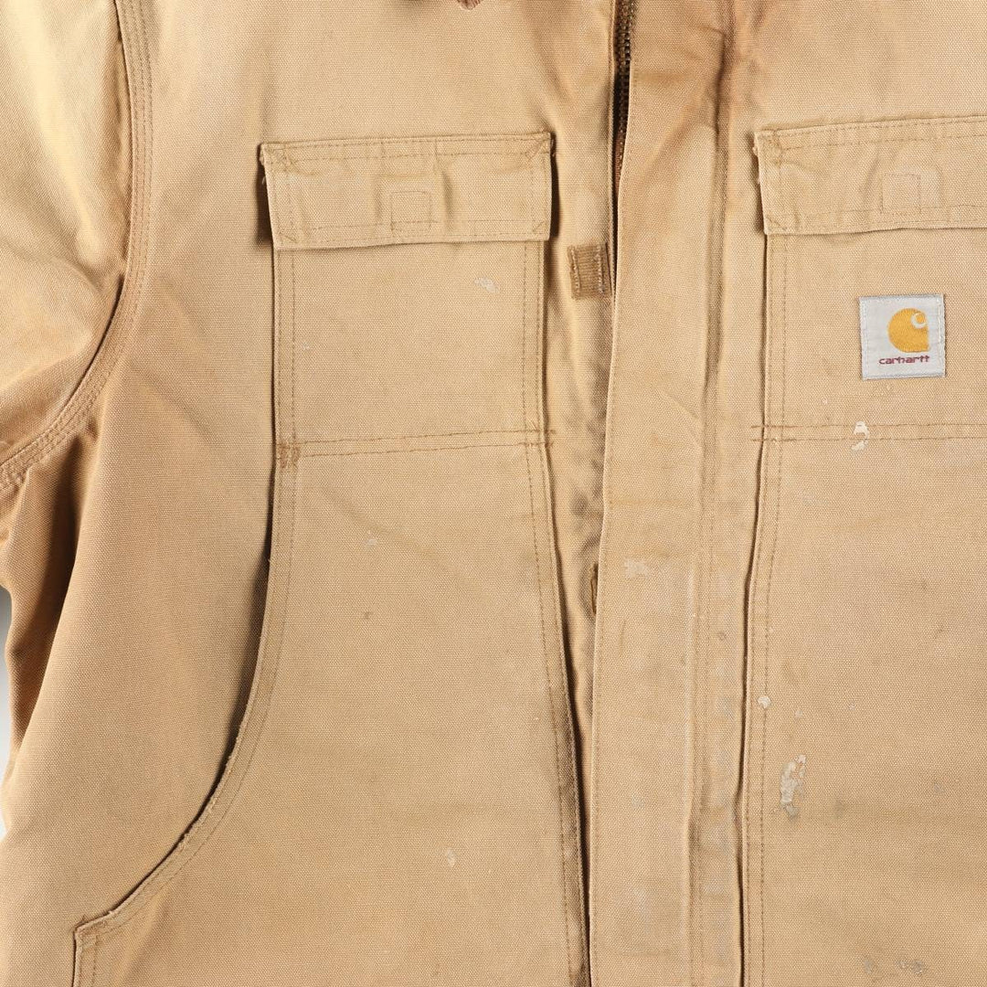 Carhartt Traditional Padded Duck Work Jacket, Men's Size XL unclear ocher yellow type Vintage Second Hand