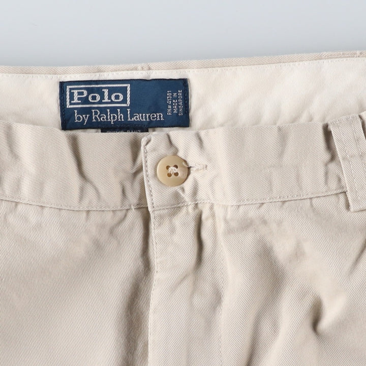 Ralph Lauren POLO by Ralph Lauren PHILIP PANT chino pants, men's size W34 cotton white type Vintage Second Hand