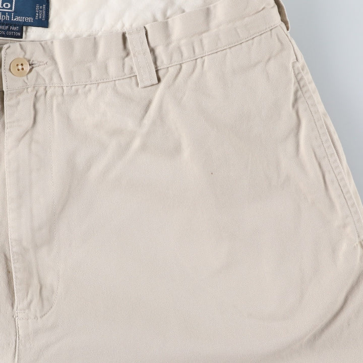 Ralph Lauren POLO by Ralph Lauren PHILIP PANT chino pants, men's size W34 cotton white type Vintage Second Hand