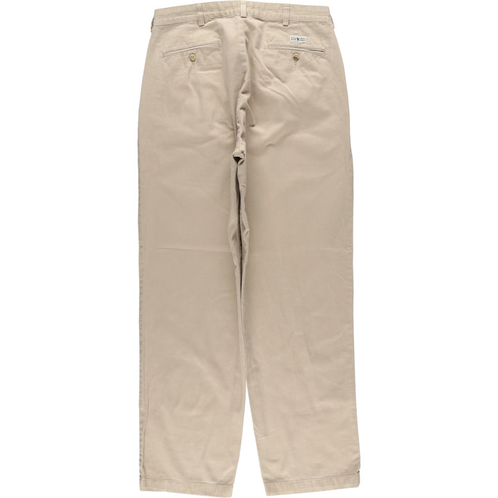 Ralph Lauren Polo Ralph Lauren Two-pleat Chino Pants for Men, W34 equivalent cotton Beige type Vintage Second Hand