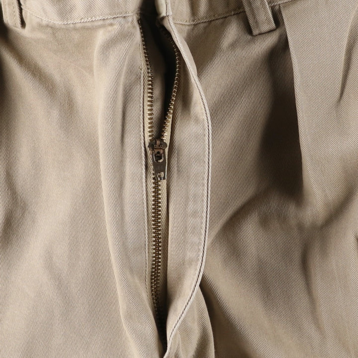Ralph Lauren Polo Ralph Lauren Two-pleat Chino Pants for Men, W34 equivalent cotton Beige type Vintage Second Hand