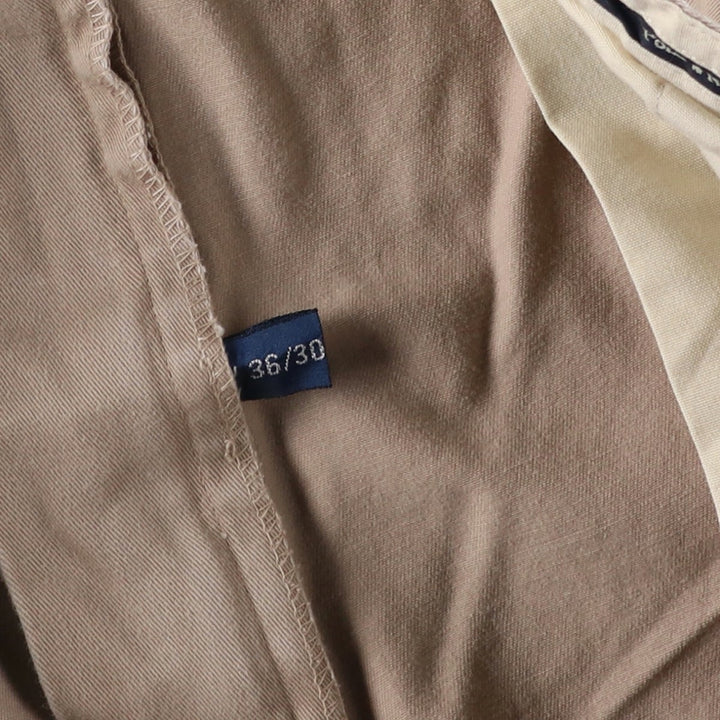 Ralph Lauren POLO Ralph Lauren two-pleat chino pants, men's size W36 cotton Beige type Vintage Second Hand
