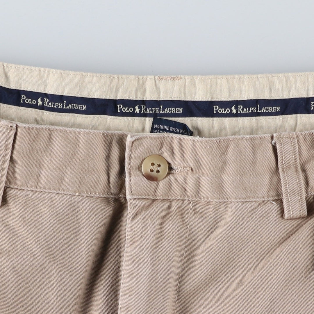Ralph Lauren POLO Ralph Lauren two-pleat chino pants, men's size W36 cotton Beige type Vintage Second Hand