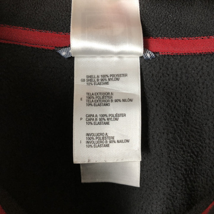 The North Face Half-Zip Nylon and Fleece Pullover, Men's Size L polyester gray type Vintage Second Hand