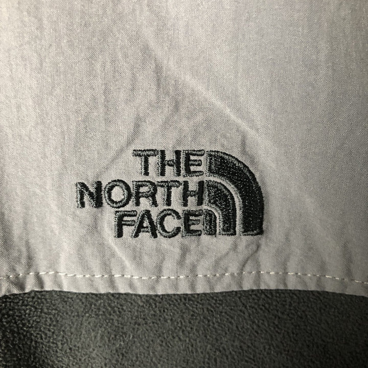 The North Face Half-Zip Nylon and Fleece Pullover, Men's Size L polyester gray type Vintage Second Hand