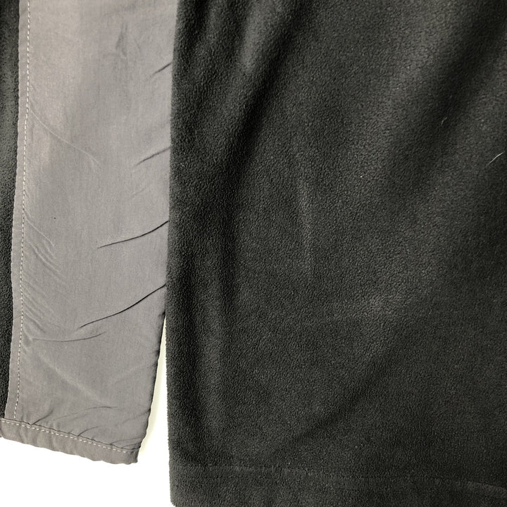 The North Face Half-Zip Nylon and Fleece Pullover, Men's Size L polyester gray type Vintage Second Hand