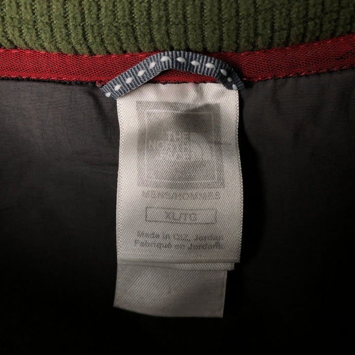 The North Face Half-Zip Fleece Pullover, Men's XL polyester Khaki type sage green Vintage Second Hand