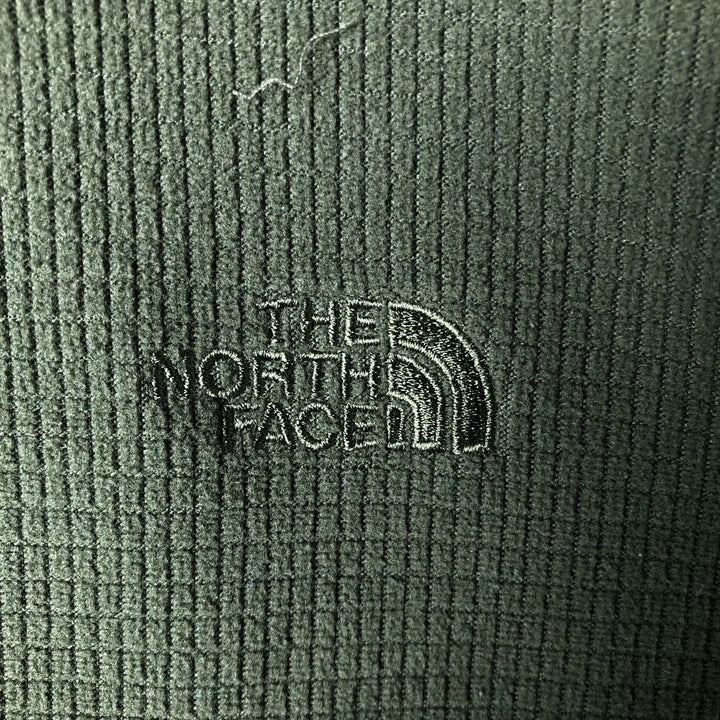 The North Face Half-Zip Fleece Pullover, Men's XL polyester Khaki type sage green Vintage Second Hand