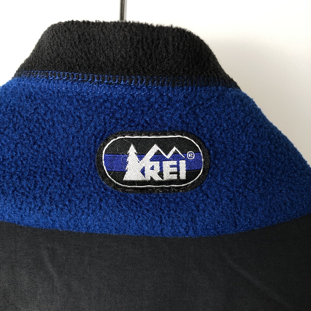 2000'S REI fleece jacket, made in the USA, men's size M polyester blue type Vintage Second Hand