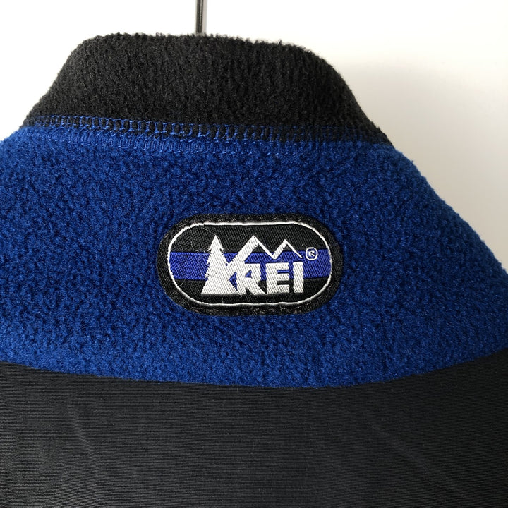 2000'S REI fleece jacket, made in the USA, men's size M polyester blue type Vintage Second Hand