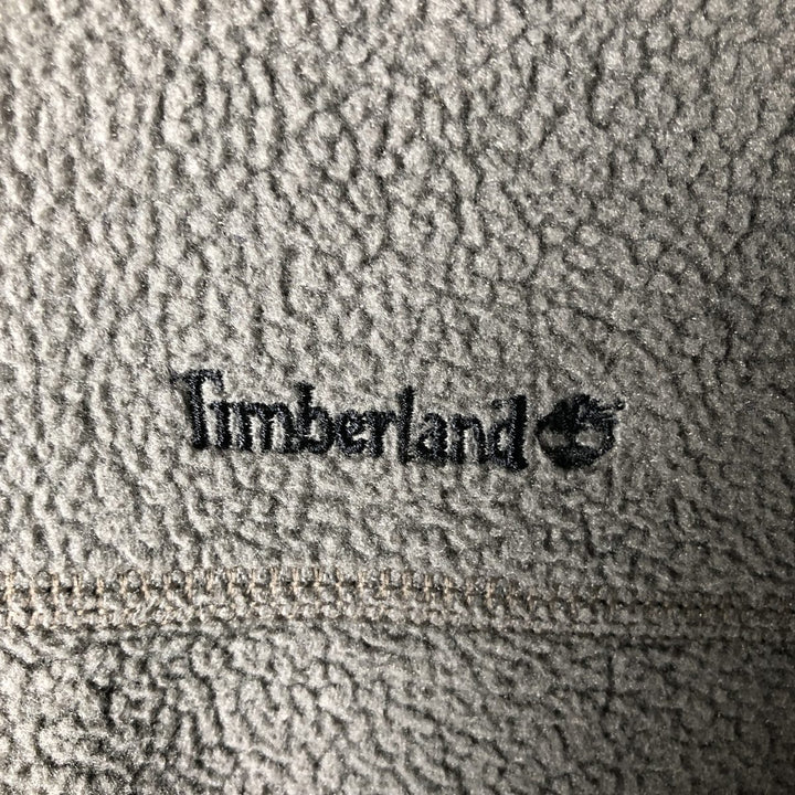90s-00'S Timberland Fleece Jacket, Men's Size L polyester beige type brown Vintage Second Hand