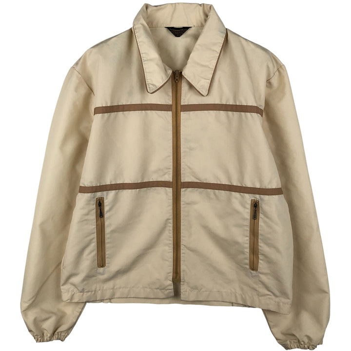 Permanent Press Cotton Jacket, Men's Size L unclear Beige type Vintage Second Hand