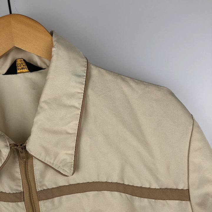 Permanent Press Cotton Jacket, Men's Size L unclear Beige type Vintage Second Hand