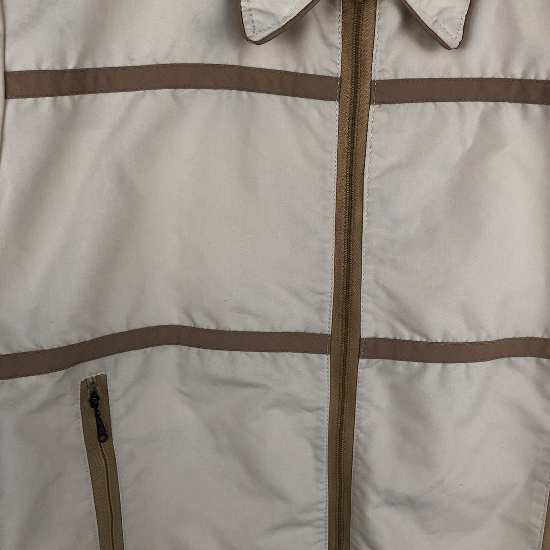 Permanent Press Cotton Jacket, Men's Size L unclear Beige type Vintage Second Hand