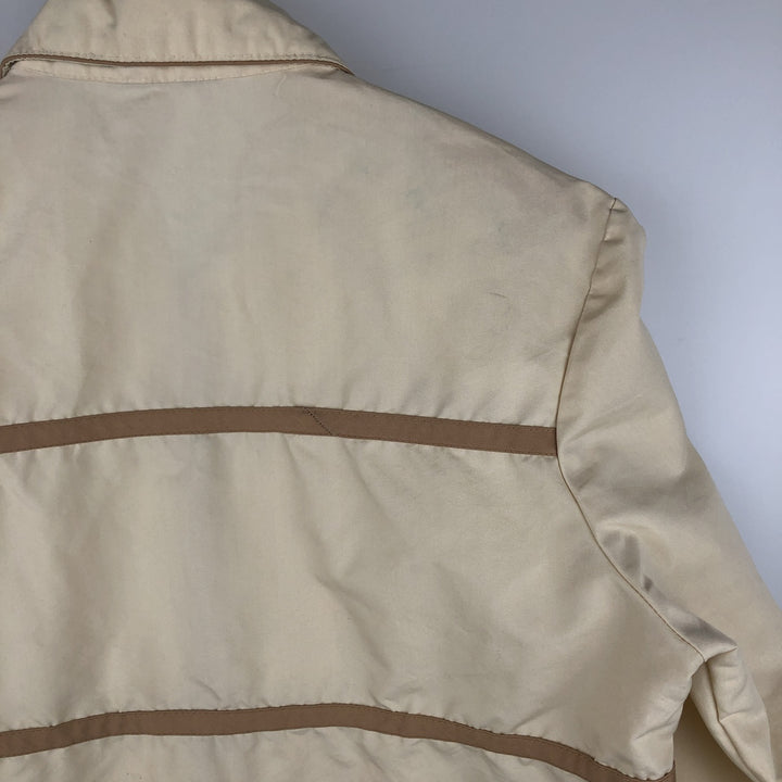 Permanent Press Cotton Jacket, Men's Size L unclear Beige type Vintage Second Hand