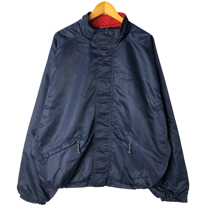 90'S Nike Nylon Jacket Men's XL Nylon navy blue type Vintage Second Hand