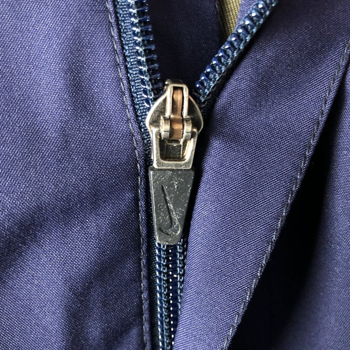 Nike Half-Zip Windbreaker, Men's XL polyester navy blue type Vintage Second Hand