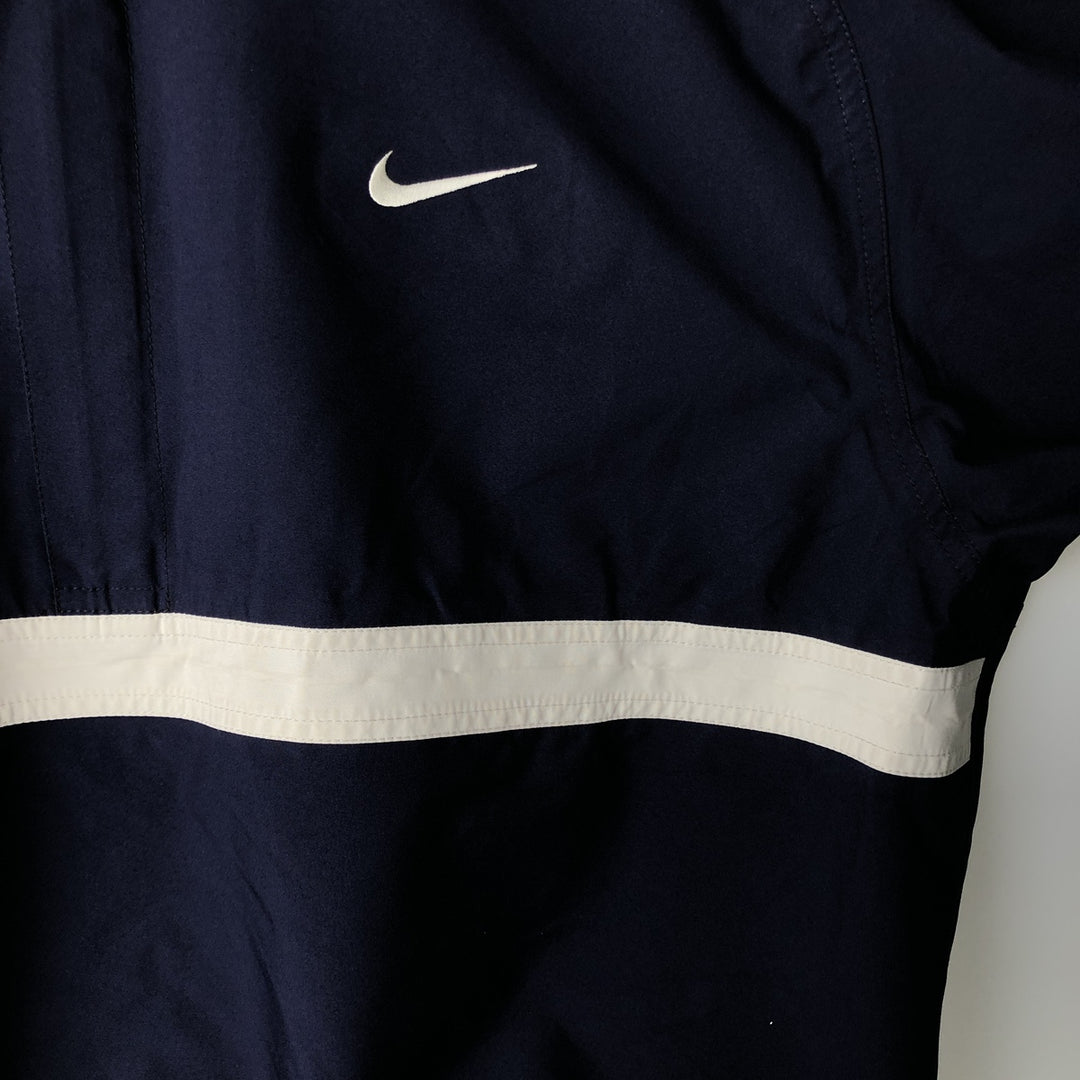Nike Half-Zip Windbreaker, Men's XL polyester navy blue type Vintage Second Hand