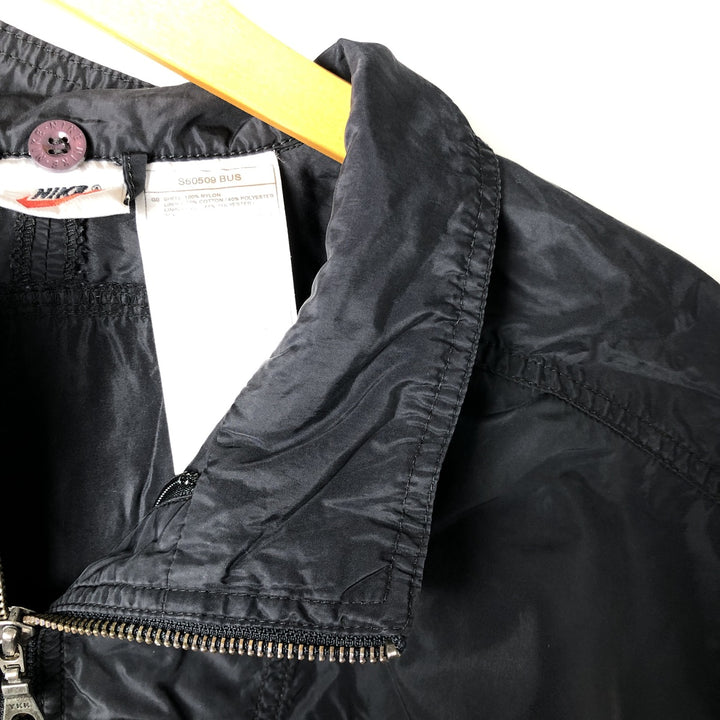 90'S Nike NIKE Nylon Jacket Men's M Size Vintage cotton black type Vintage Second Hand