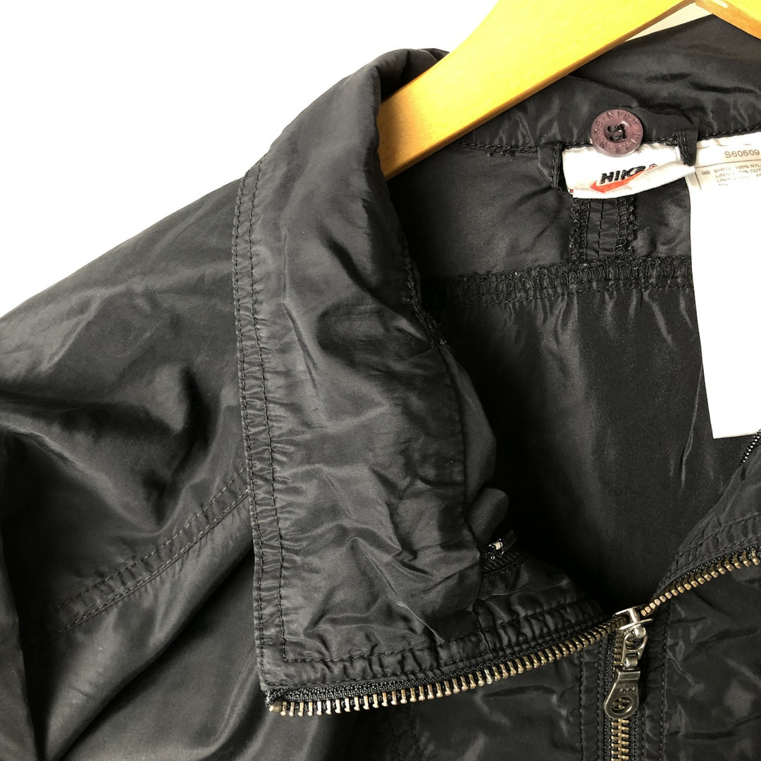 90'S Nike NIKE Nylon Jacket Men's M Size Vintage cotton black type Vintage Second Hand