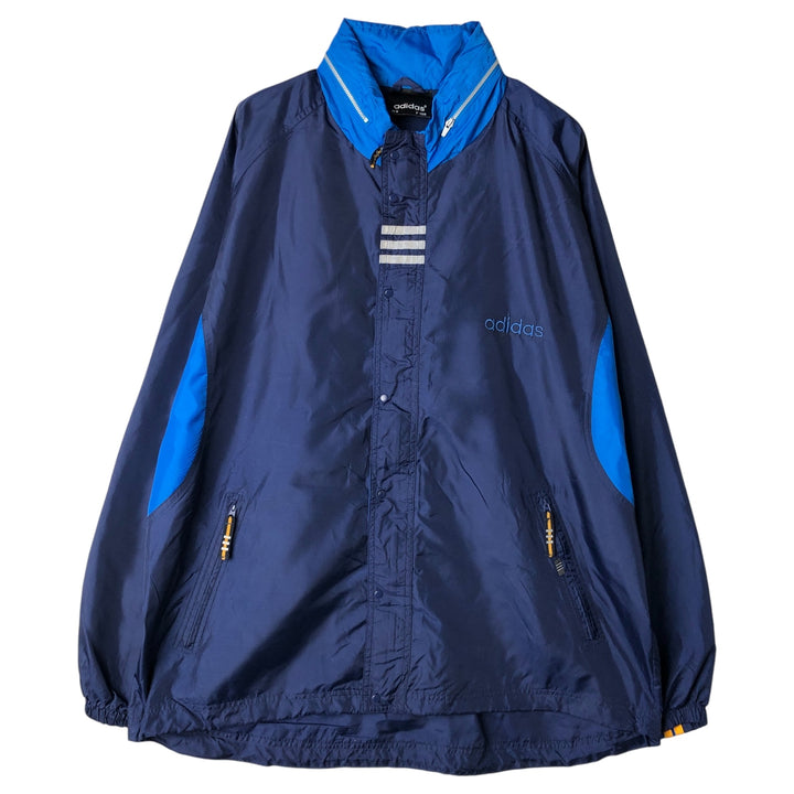 90'S Adidas Windbreaker Men's XL Vintage polyester navy blue type Vintage Second Hand