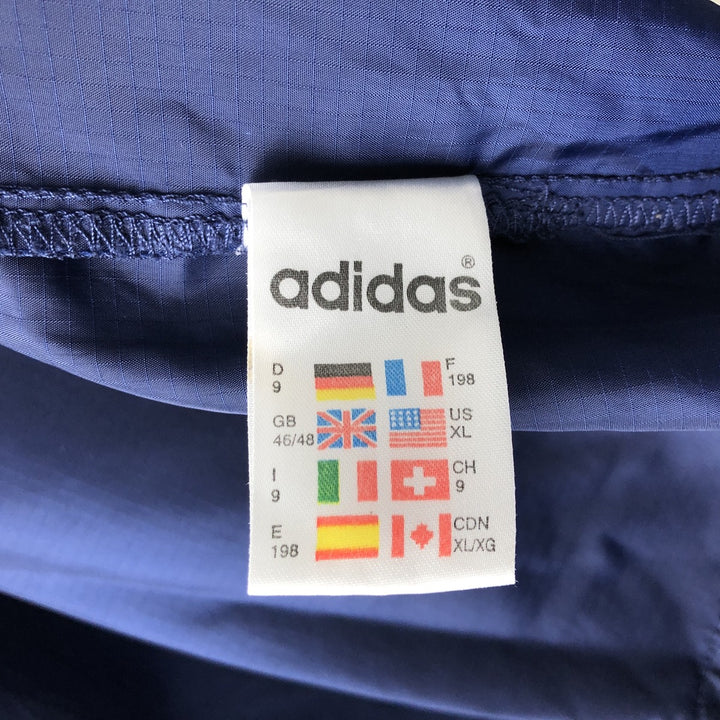 90'S Adidas Windbreaker Men's XL Vintage polyester navy blue type Vintage Second Hand