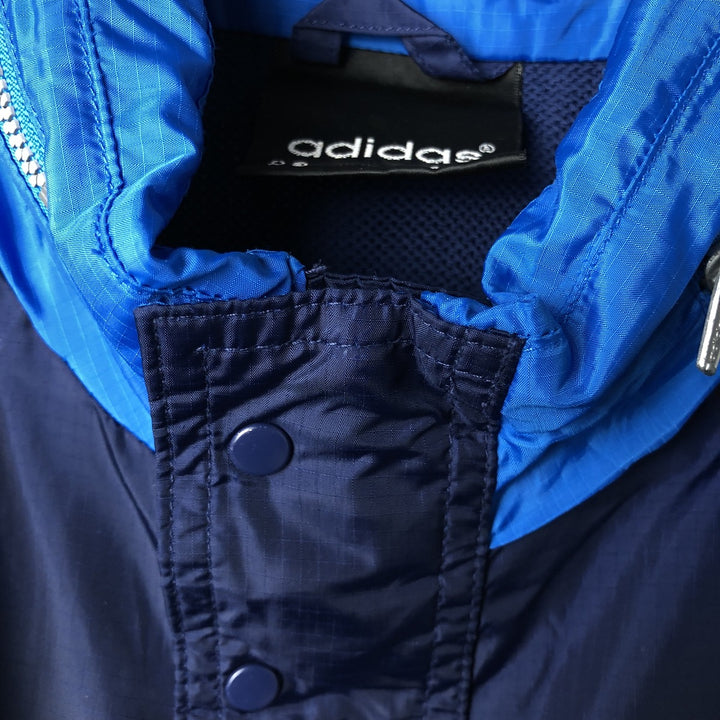 90'S Adidas Windbreaker Men's XL Vintage polyester navy blue type Vintage Second Hand