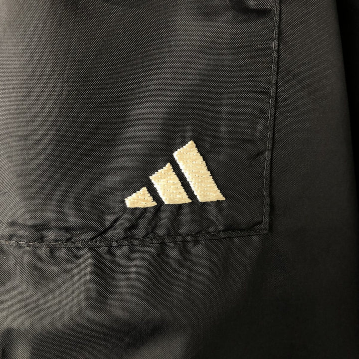 90'S Adidas Back Logo Nylon Jacket Men's XL Vintage Nylon black type Vintage Second Hand