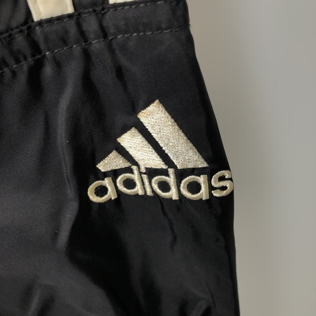 90'S Adidas Back Logo Nylon Jacket Men's XL Vintage Nylon black type Vintage Second Hand