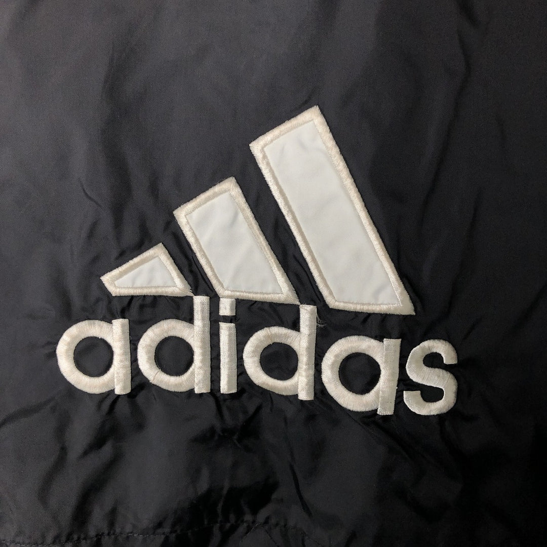 90'S Adidas Back Logo Nylon Jacket Men's XL Vintage Nylon black type Vintage Second Hand