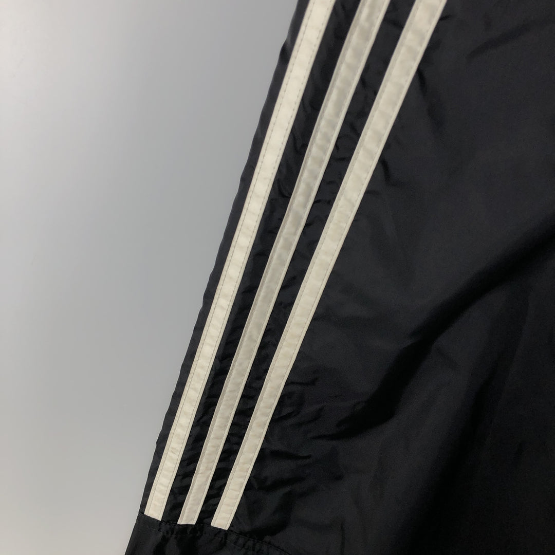 90'S Adidas Back Logo Nylon Jacket Men's XL Vintage Nylon black type Vintage Second Hand
