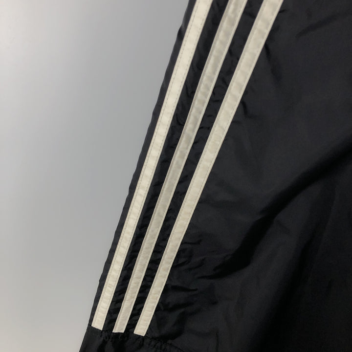 90'S Adidas Back Logo Nylon Jacket Men's XL Vintage Nylon black type Vintage Second Hand