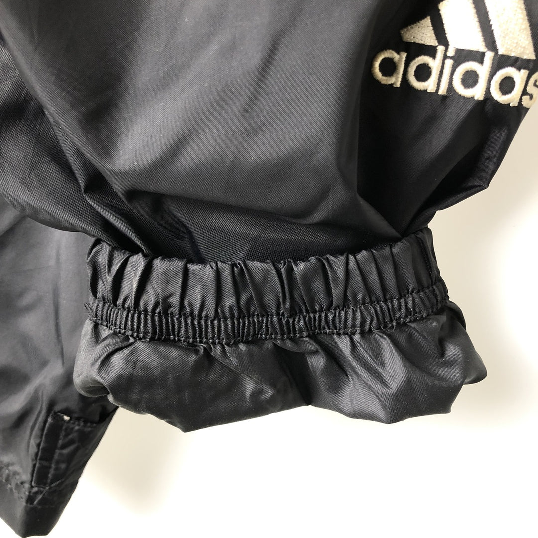 90'S Adidas Back Logo Nylon Jacket Men's XL Vintage Nylon black type Vintage Second Hand