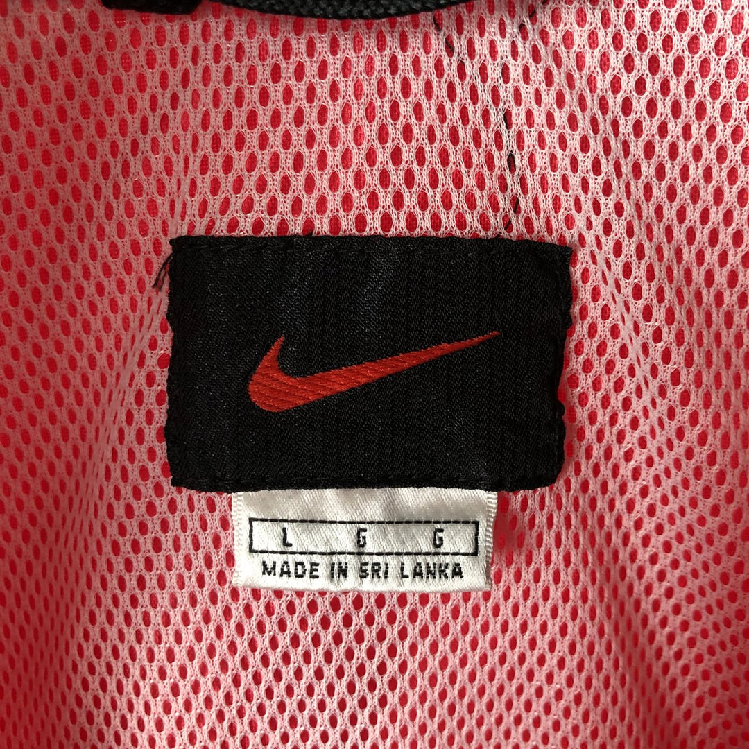 Vintage 90'S Nike half-zip nylon pullover, men's size L Nylon red type Vintage Second Hand