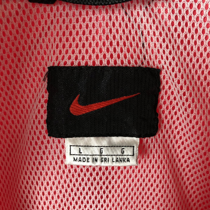 Vintage 90'S Nike half-zip nylon pullover, men's size L Nylon red type Vintage Second Hand