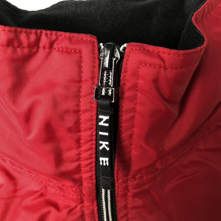 Vintage 90'S Nike half-zip nylon pullover, men's size L Nylon red type Vintage Second Hand