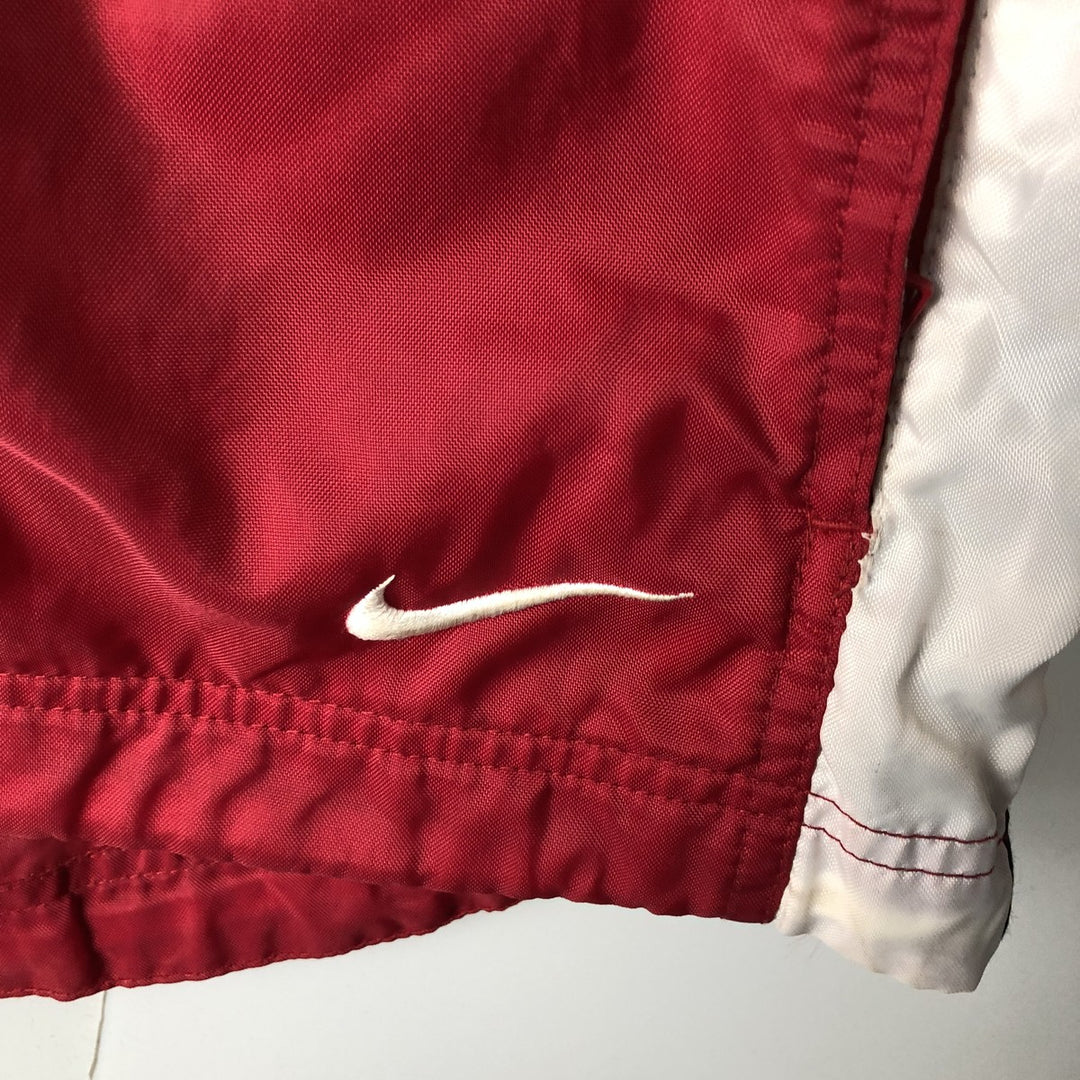 Vintage 90'S Nike half-zip nylon pullover, men's size L Nylon red type Vintage Second Hand