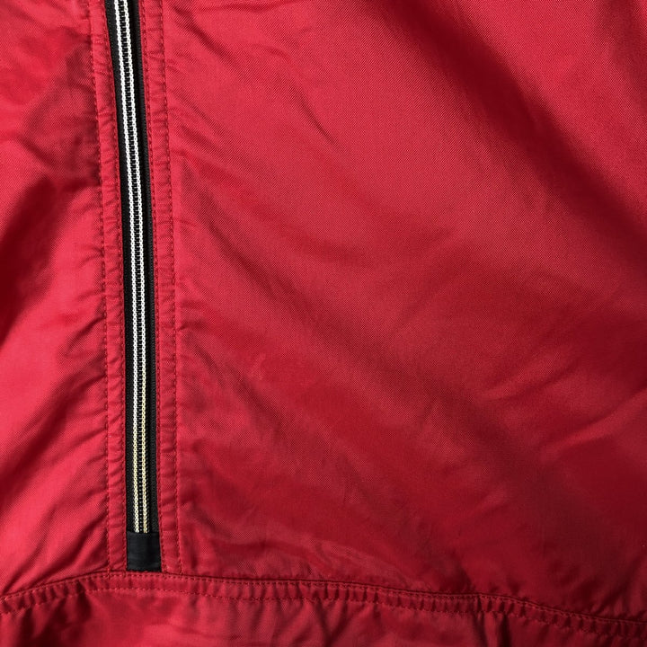 Vintage 90'S Nike half-zip nylon pullover, men's size L Nylon red type Vintage Second Hand