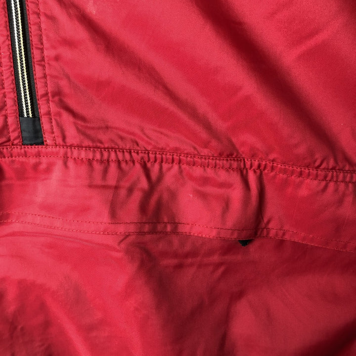 Vintage 90'S Nike half-zip nylon pullover, men's size L Nylon red type Vintage Second Hand