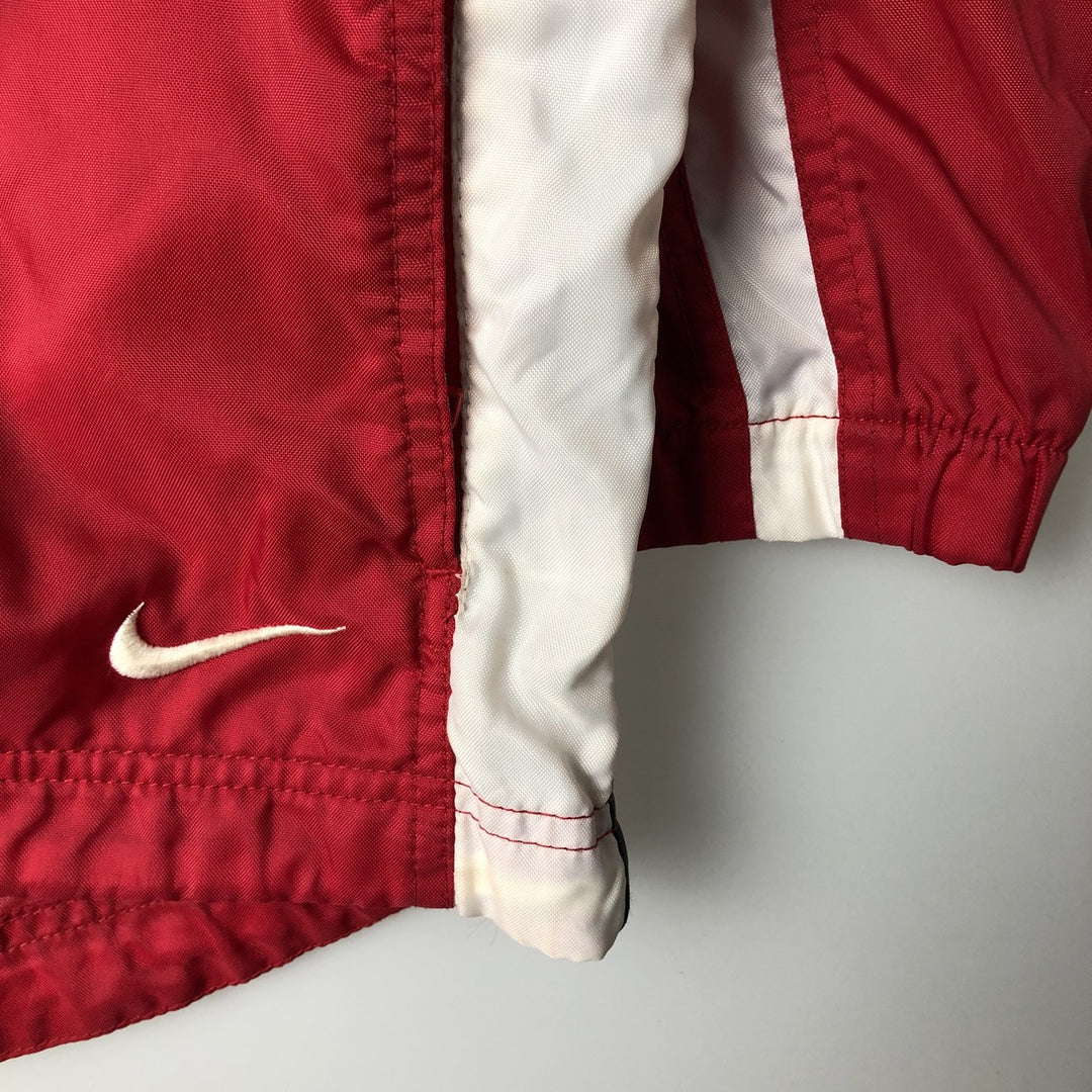 Vintage 90'S Nike half-zip nylon pullover, men's size L Nylon red type Vintage Second Hand